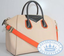 Givenchy Beige Antigona Tricolor Duffel Handbag