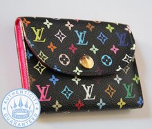Louis Vuitton Business Card Holder Wallet, Multicolor Monogram