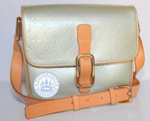  Louis Vuitton Christie GM  Crossbody Bag, Monogram Vernis