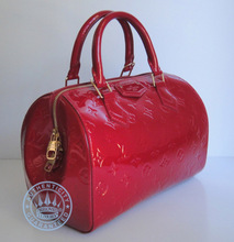Louis Vuitton Montana Handbag, Monogram Vernis in Red