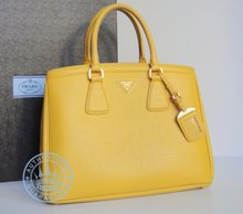 Prada BN2402 Handbag, Mimosa Saffiano Lux Leather  