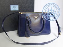 Prada Saffiano BN 2316  Handbag, In Blue