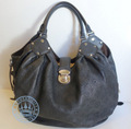Louis Vuitton Mahina XL Noir Black Handbag, in Leather