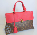 Louis Vuitton Venus Handbag, in Monogram red cherry leather